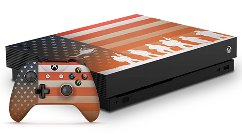  Microsoft Xbox One X Call of Duty Veterans American Flag Console