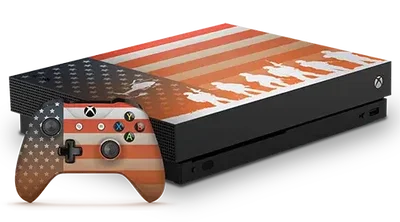 Microsoft Xbox One X Call of Duty Veterans American Flag Console