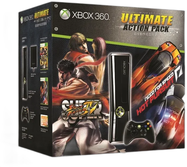  Microsoft Xbox 360 Ultimate Action Pack Console Bundle