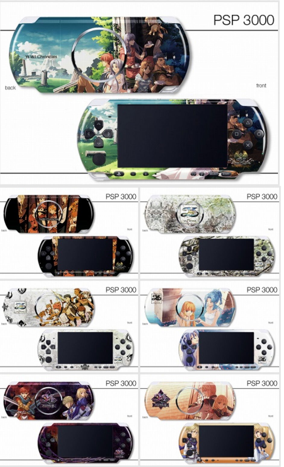 Sony PSP X000 Series Ys vs. Trails in the Sky Consoles