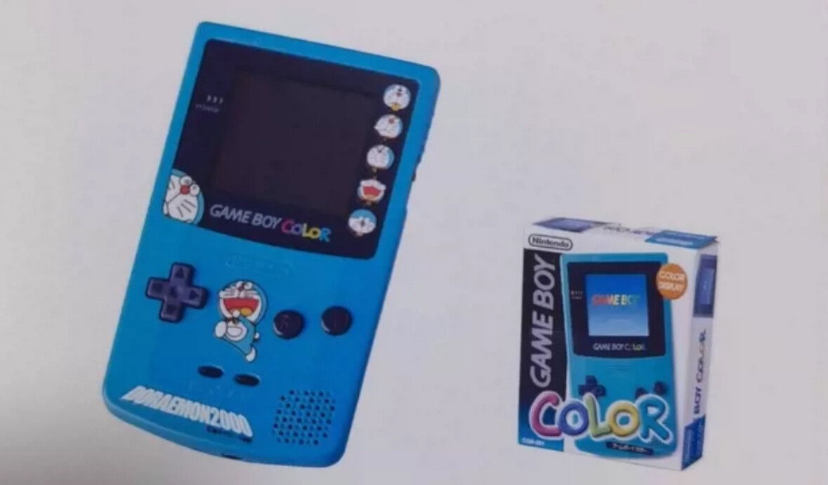 Nintendo Game Boy Color Doraemon 30th Anniversary Teal Console