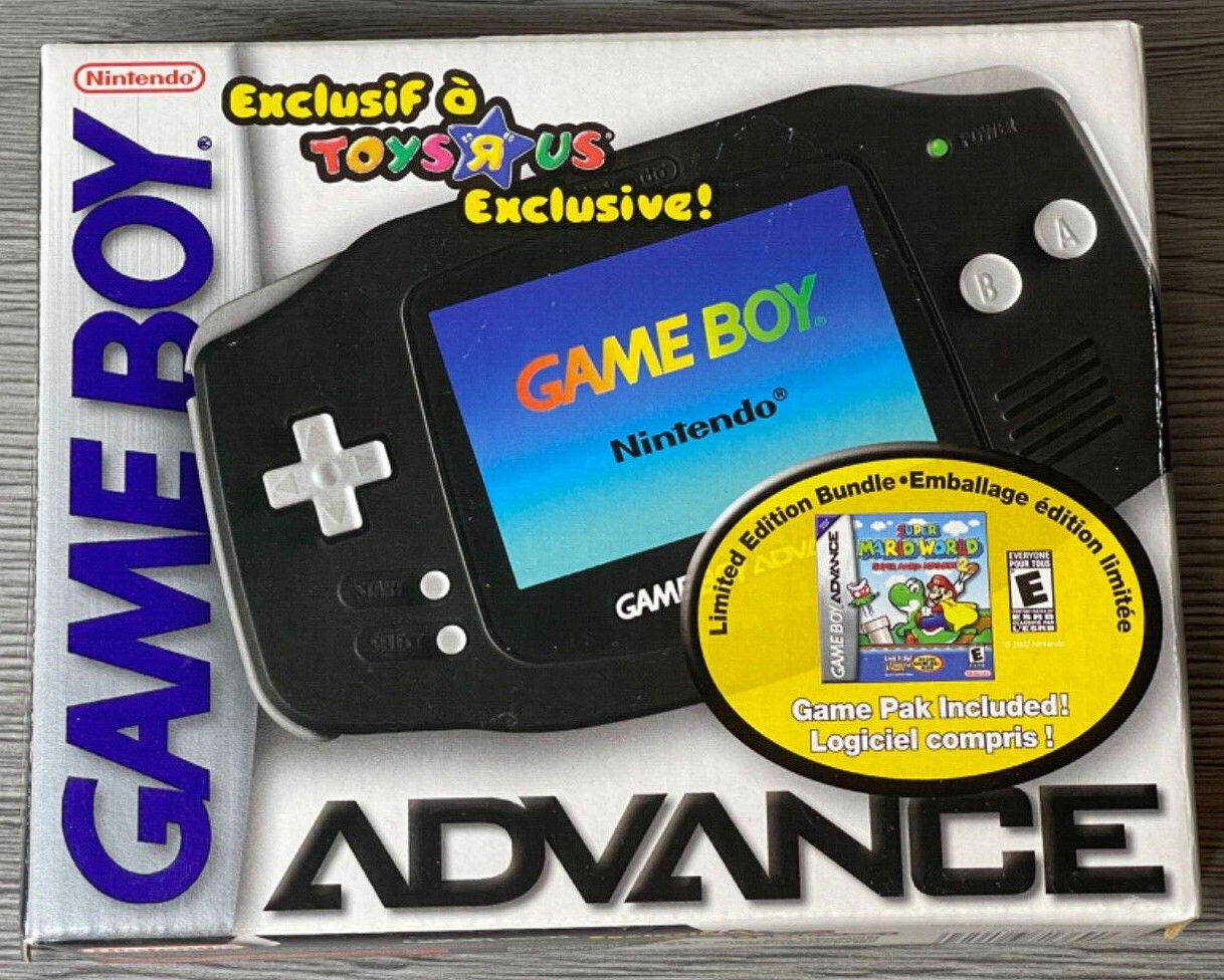  Nintendo Game Boy Advance Jet Black Toys R Us Exclusive Super Mario Advance 2 Bundle [CAN]