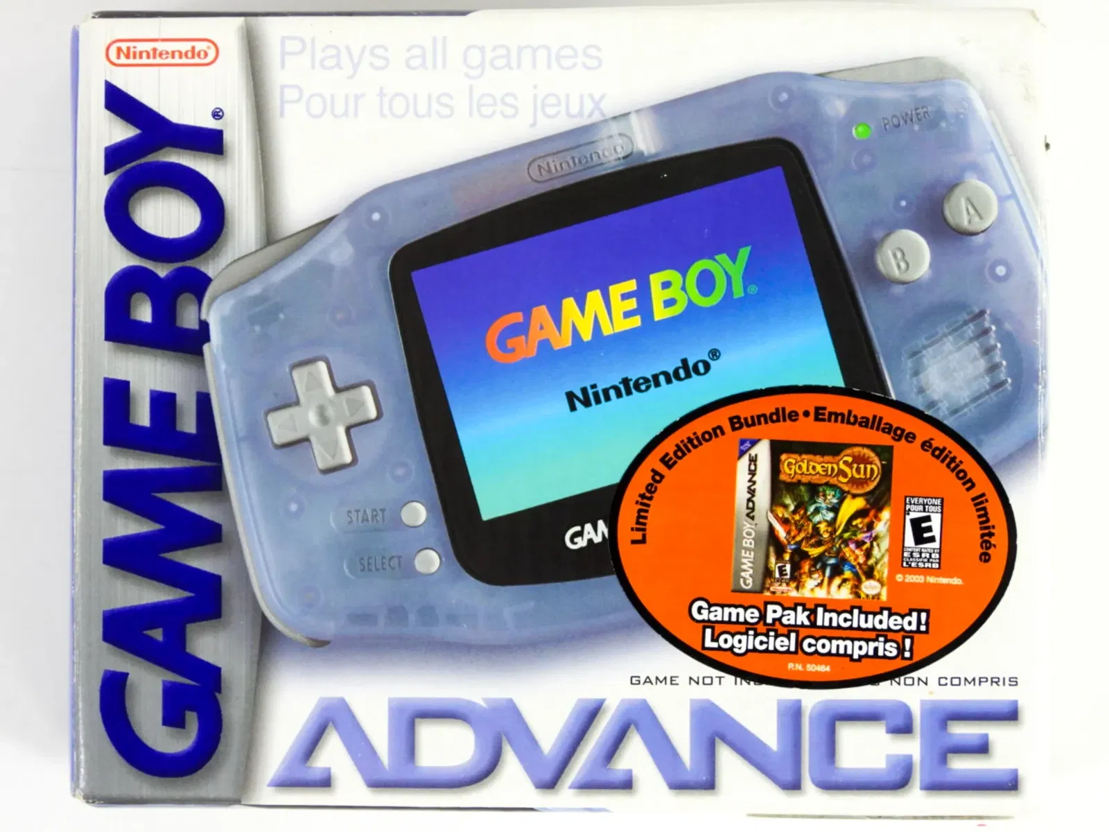 Nintendo Gameboy Advance Golden Sun Console