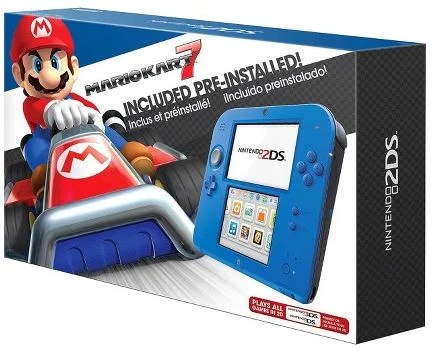  Nintendo 2DS Mario Kart 7 Blue Bundle