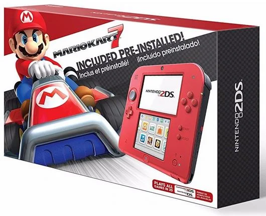  Nintendo 2DS Mario Kart 7 Red Bundle