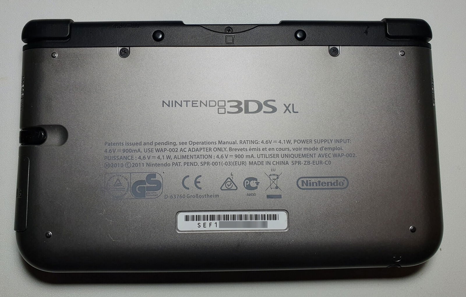  Nintendo 3DS Xl Nintendo 3ds XL Retail Demo Console [EUR] -Grey Version-