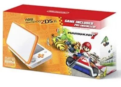New Nintendo 2DS XL Mario Kart 7 Orange Bundle