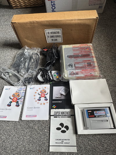 Nintendo SNES BT Interactive TV Trial Console & Cart