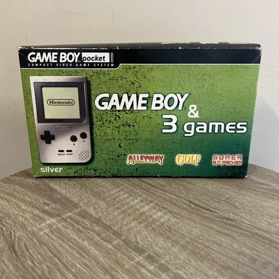 Nintendo Game Boy Pocket 3 Games Pack Green Bundle (v2)