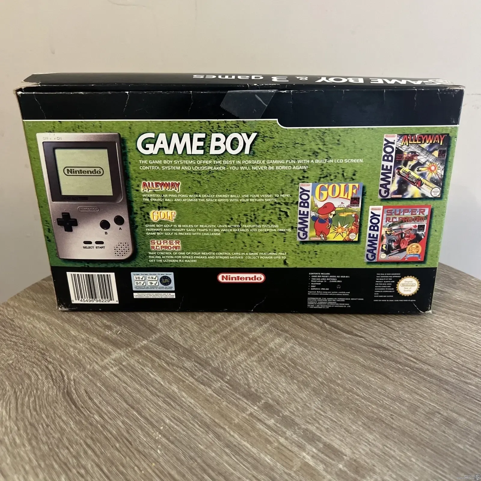 Consolevariations - Nintendo Game Boy Pocket 3 Games Pack Green
