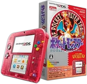 Nintendo 2DS Pokemon Clear Red Console [JP]