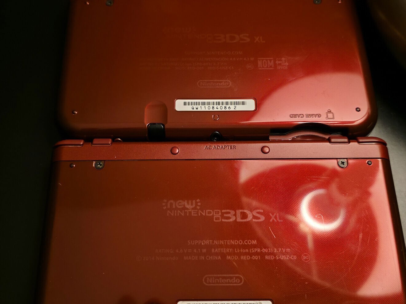  New Nintendo 3DS Xl New Nintendo 3DS XL Red Console C0 &amp; C1