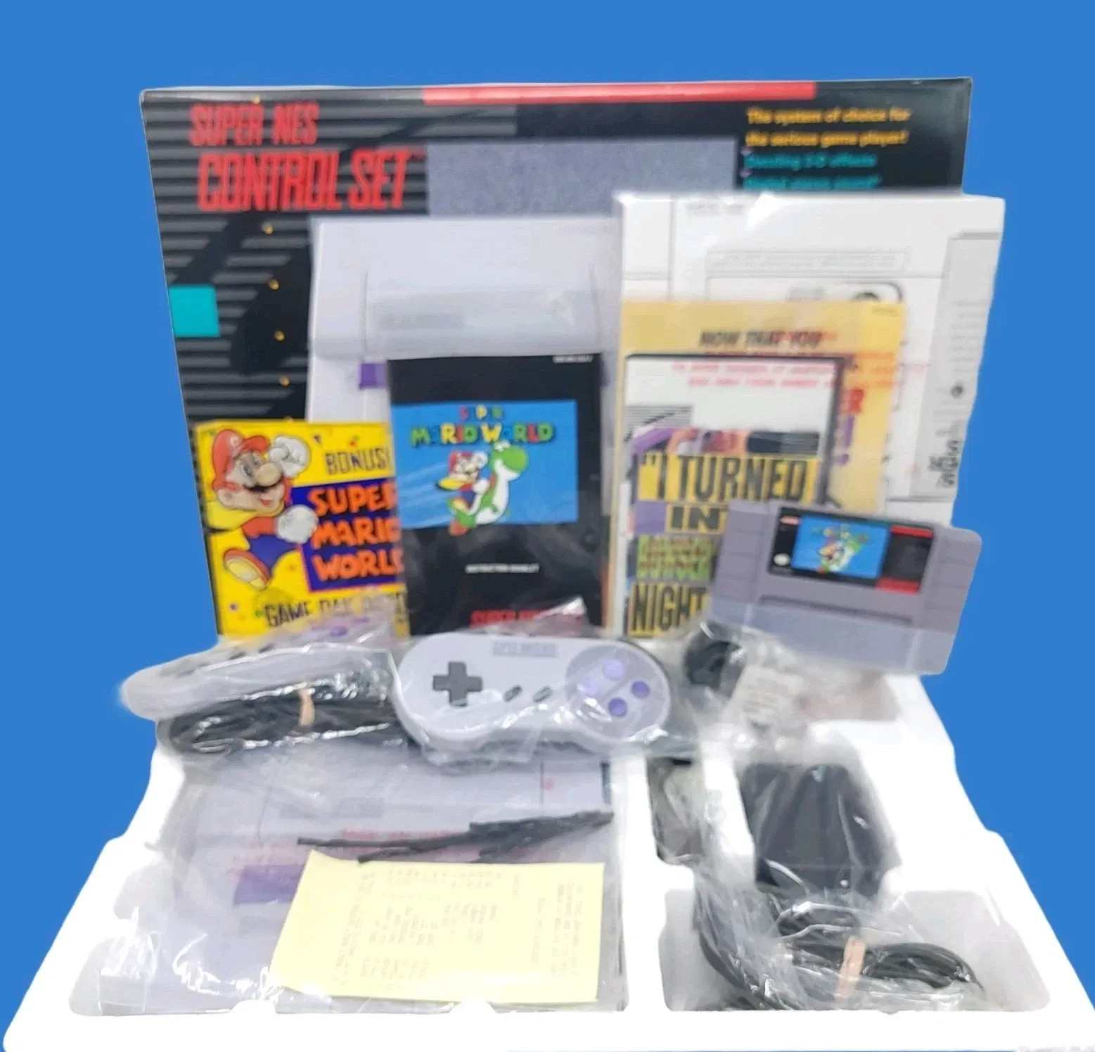 SNES Super Mario World Bonus Game Pak