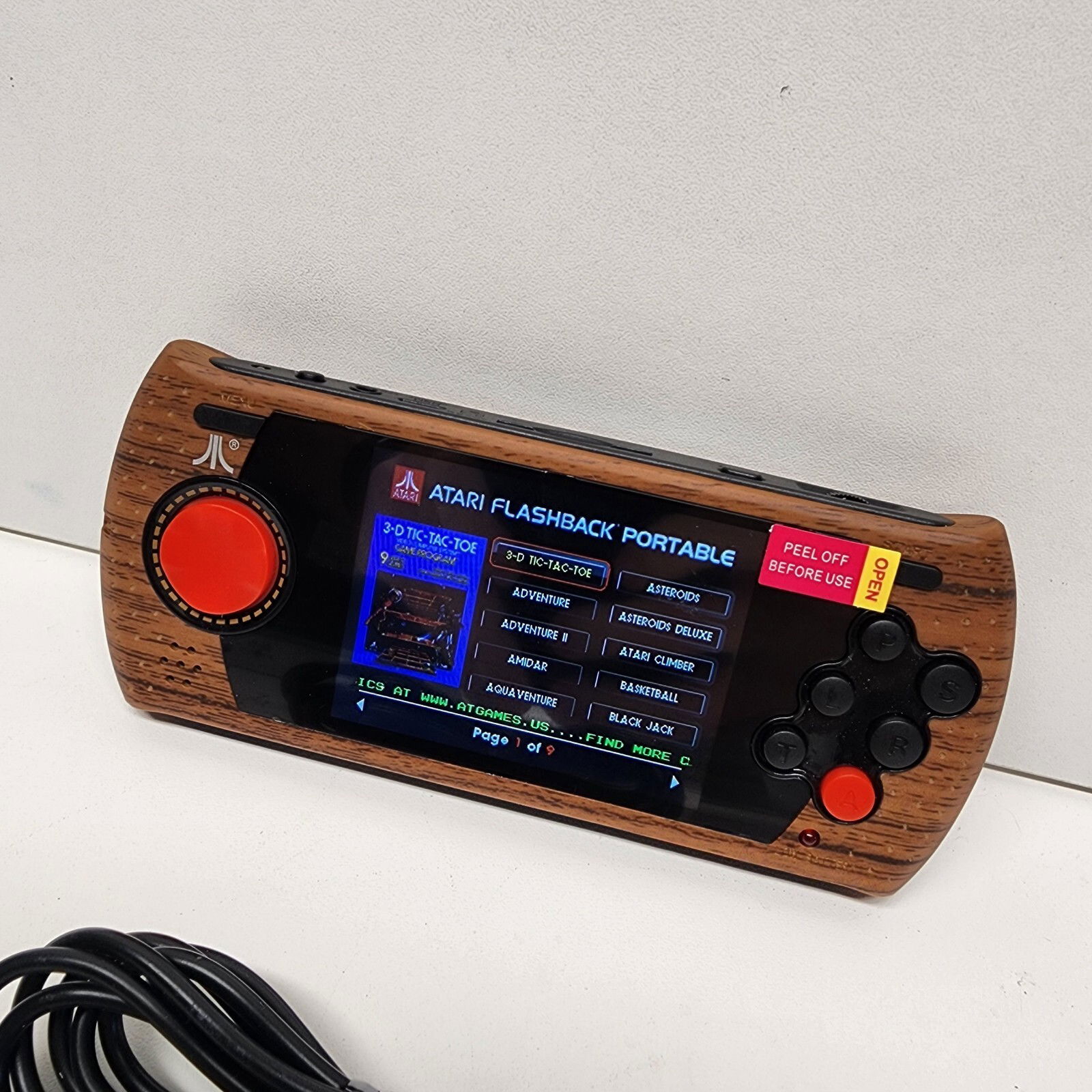 Atari 2600 Flashback Portable Wood Grain Console
