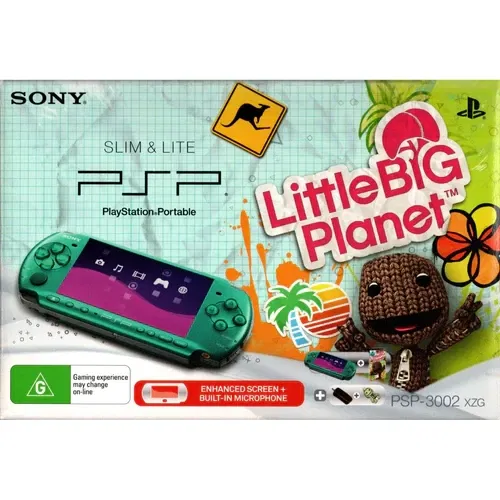 Sony PSP 3000 Green Little BIG Planet Bundle