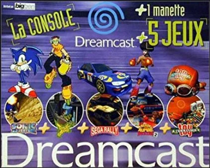  Sega Dreamcast 5 Jeux Bundle