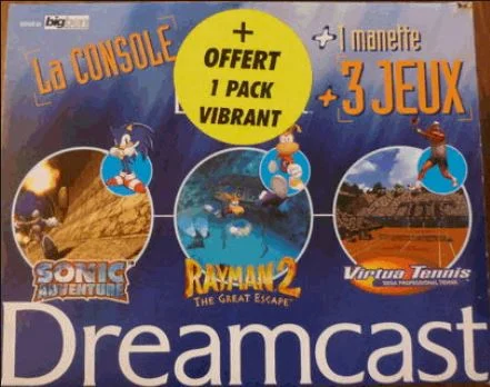  Sega Dreamcast 3 Jeux Bundle