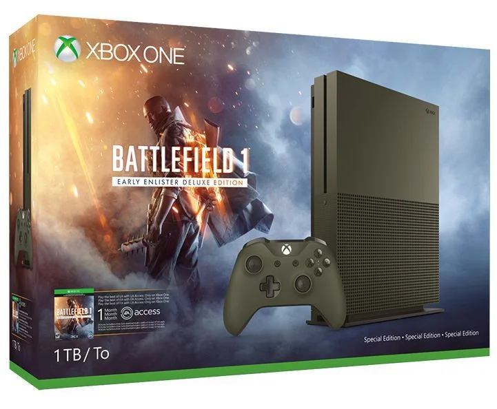  Microsoft Xbox One S Battlefield 1 Bundle [NA]