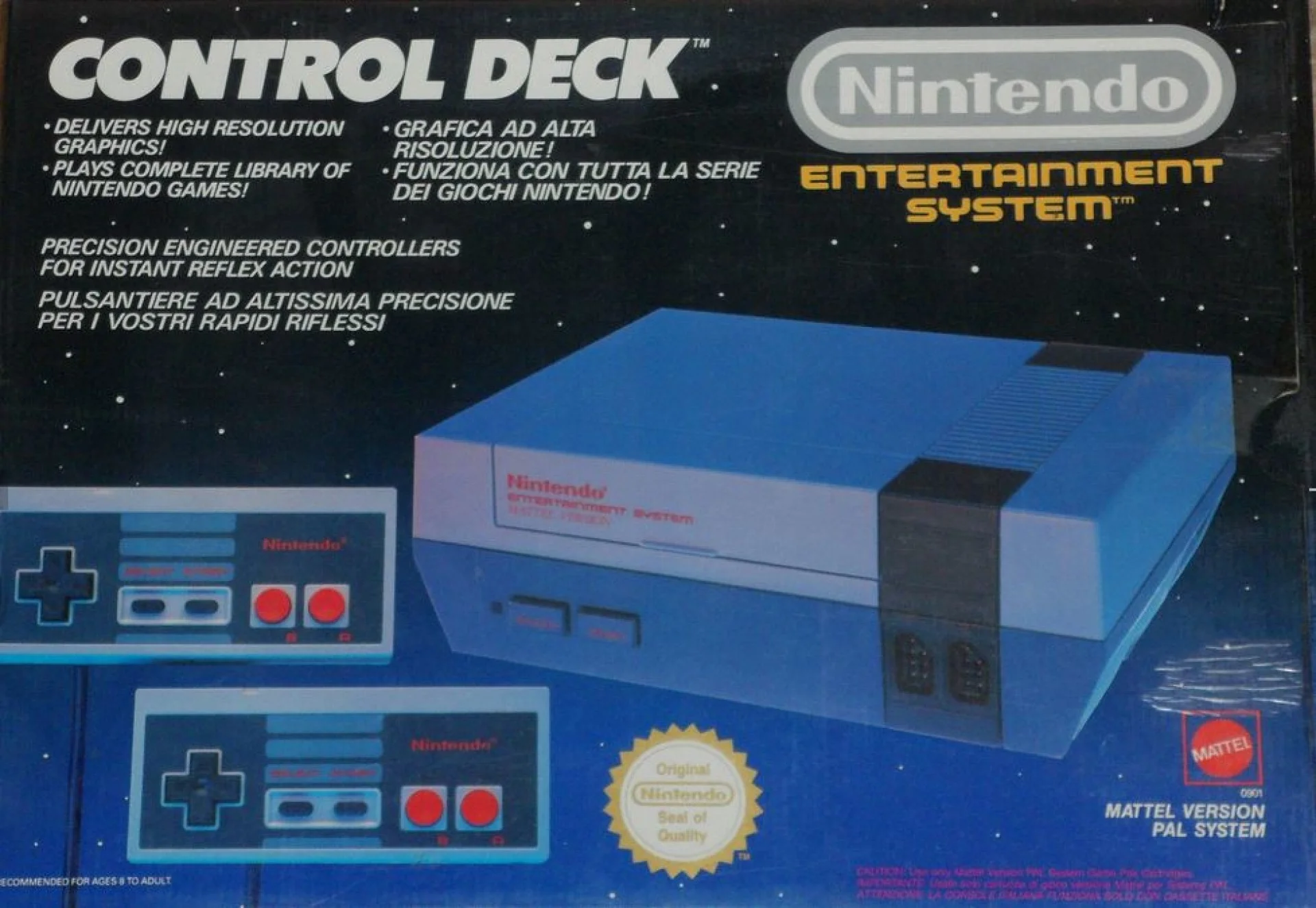  Nintendo NES &quot;Mattel Version&quot; Console 1