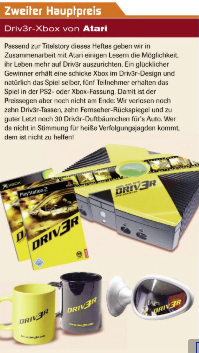 Microsoft Xbox Driv3r Console