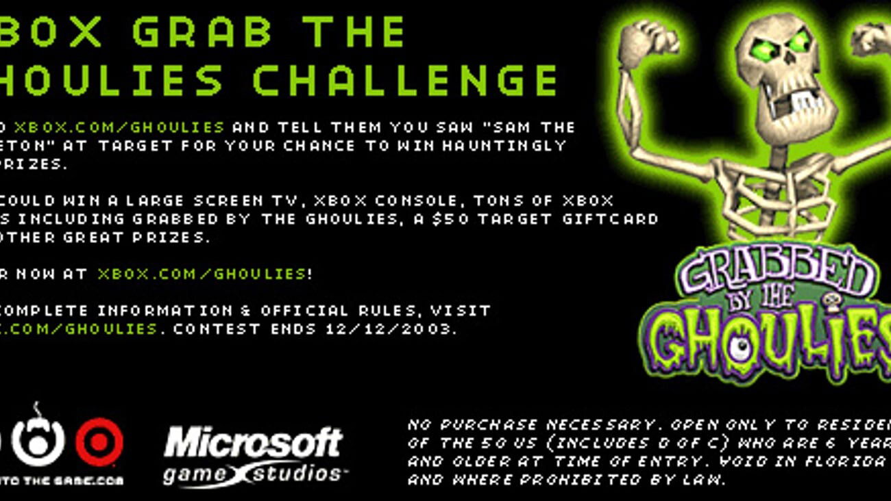 Microsoft Xbox Limited Edition Grabbed by the Ghoulies Console