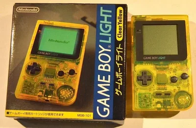 Nintendo Game Boy Light Clear Yellow Console