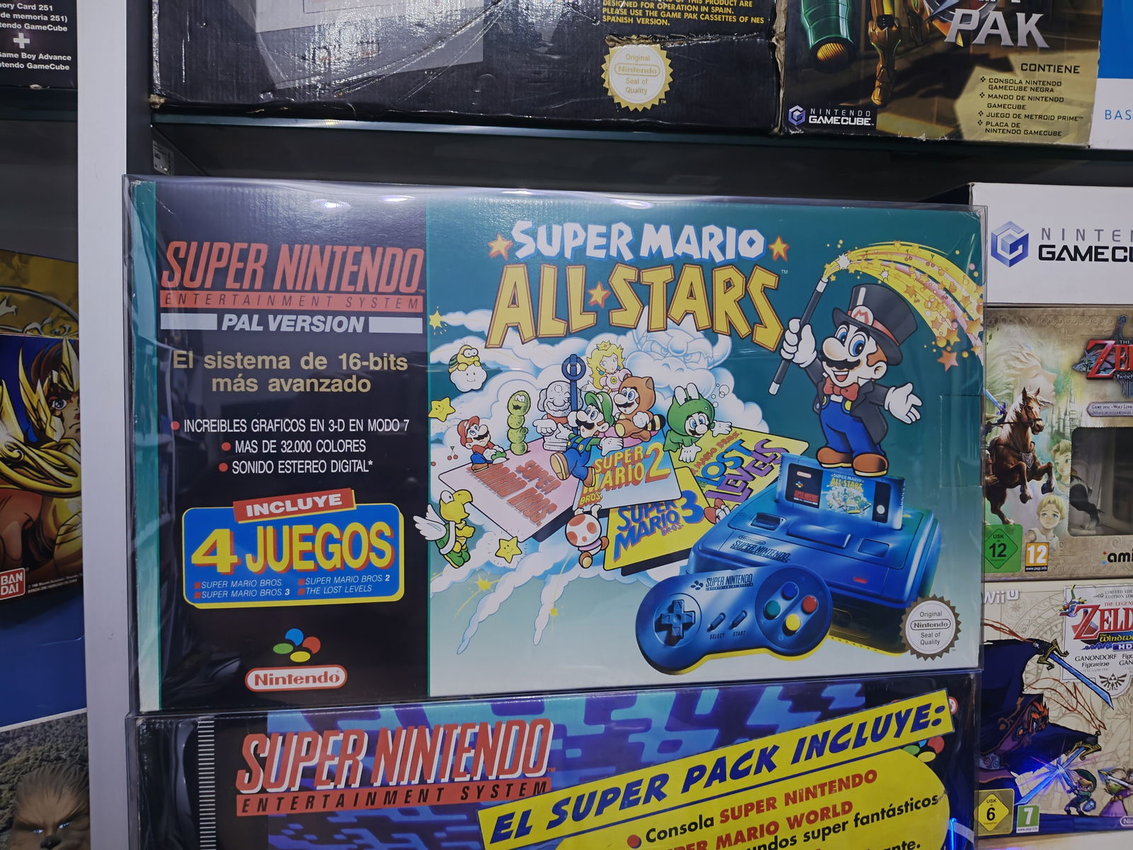 SNES Super Mario All Stars Green Bundle