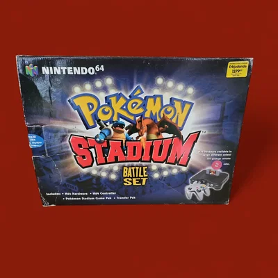 Nintendo 64 Pokemon Stadium Battle Set Fire Red Bundle