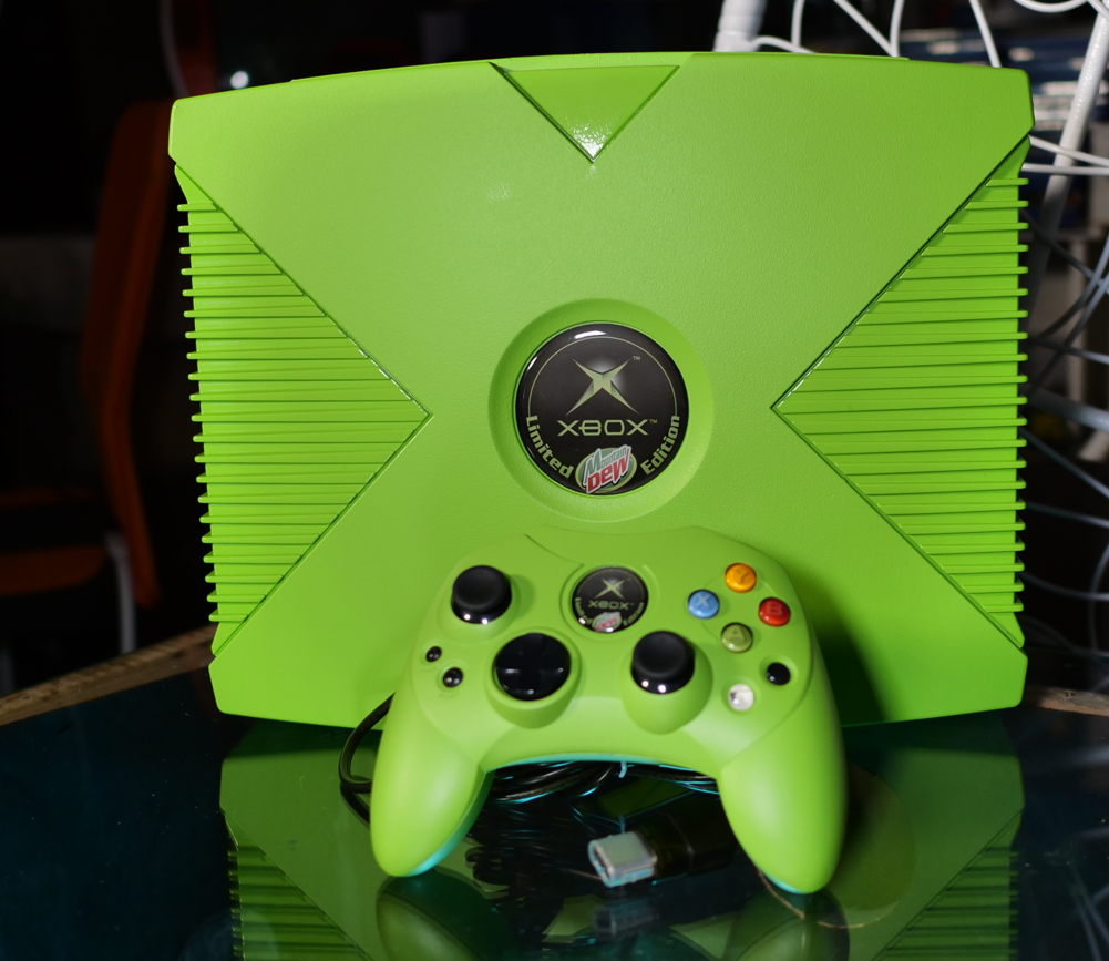 Microsoft Xbox Pepsi Mountain Dew Console