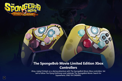 Microsoft Xbox Series X  The SpongeBob Movie Elite Wireless Controller