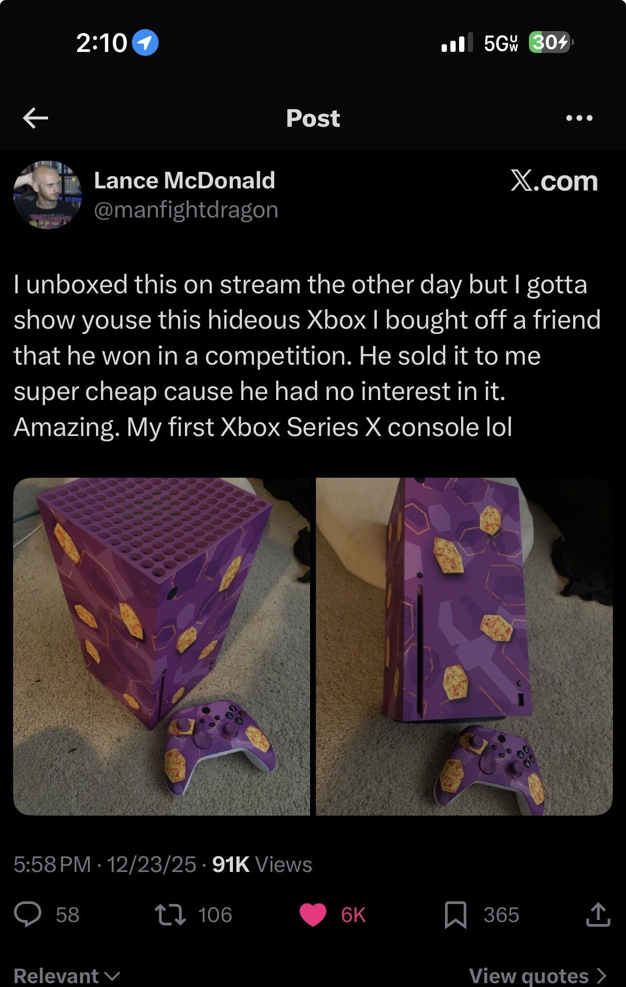 Microsoft Xbox Series X Chicken Crimpy Shapes Console