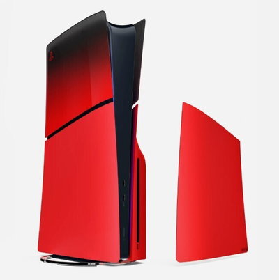 Sony PlayStation 5 Slim Techno Red Console Covers [NA]