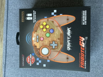 Nintendo 64 Retro-Bit Nintendo 64 Tribute64 Wireless Orange Hawk Limited Edition Controller