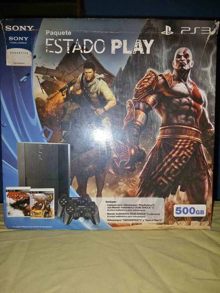  Sony PlayStation 3 Super Slim Paquete Estado Play