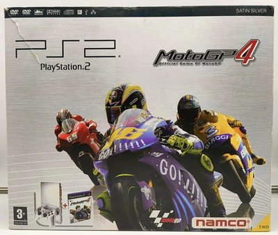 Sony PlayStation 2 Slim MotoGP 4 Silver Bundle