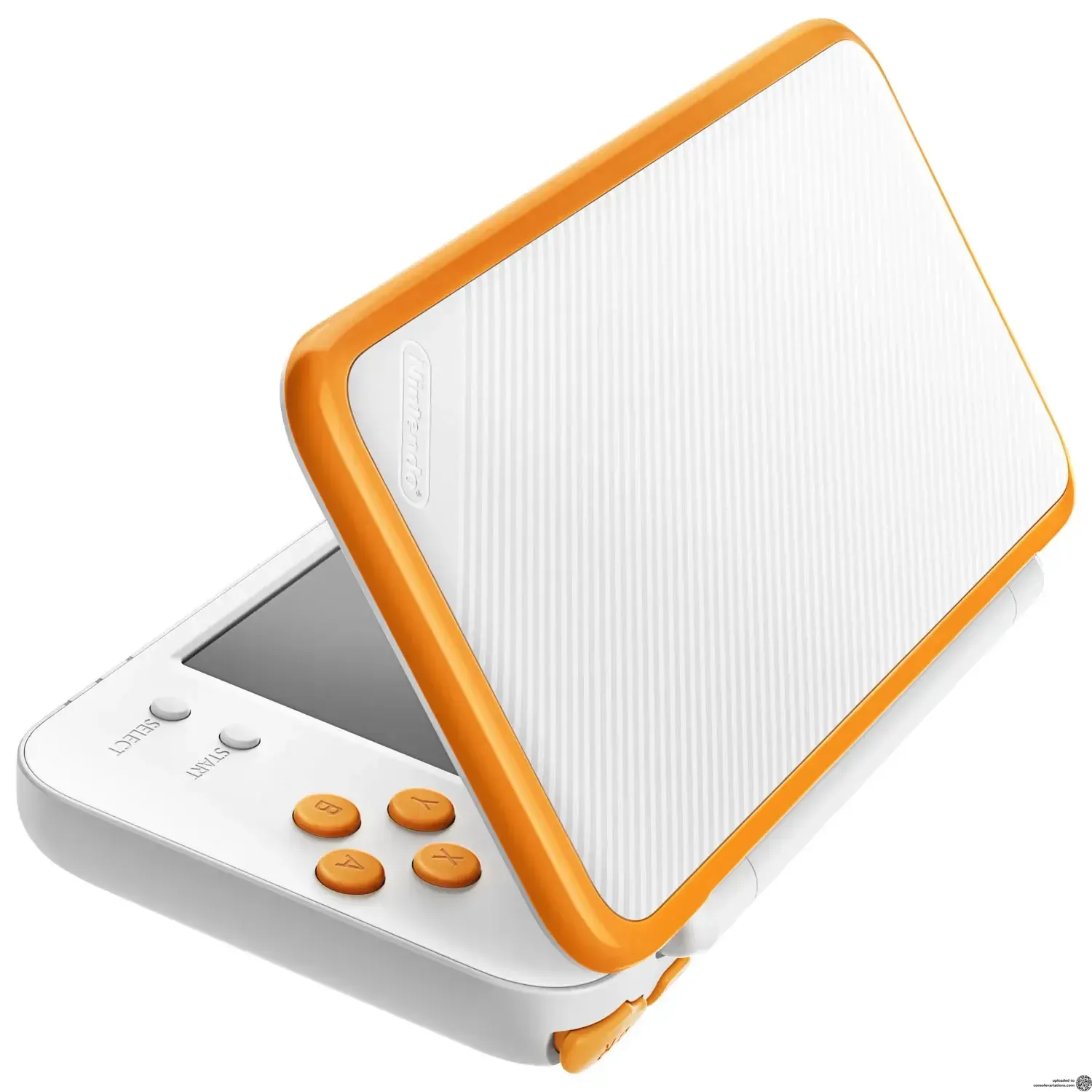Consolevariations - New Nintendo 2DS XL White & Orange Console