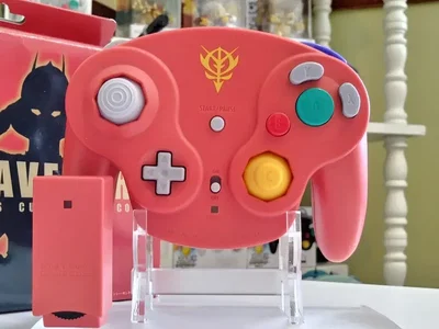 Nintendo GameCube Gundam Char Wavebird Controller
