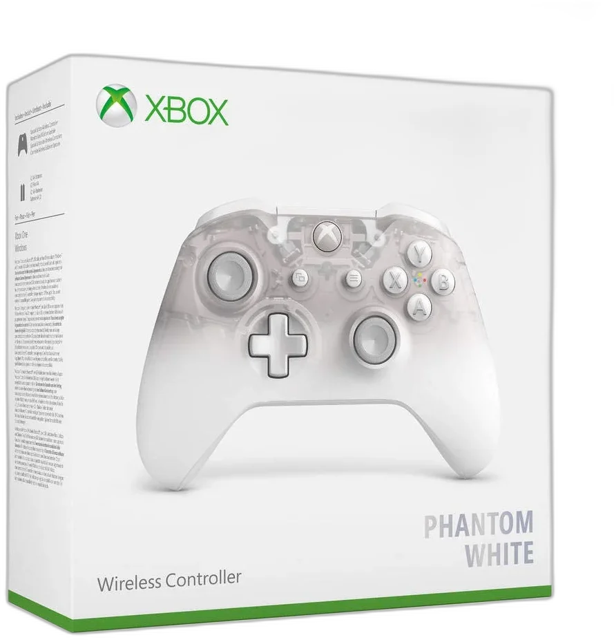  Microsoft Xbox One S Phantom White Controller