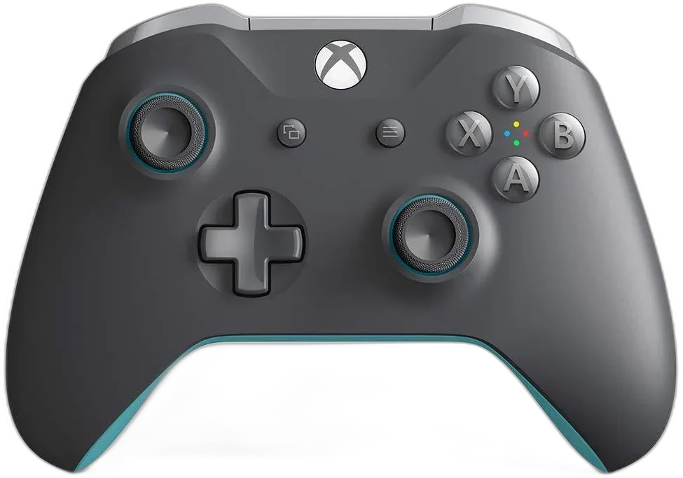  Microsoft Xbox One S; Grey/Blue Controller Controller