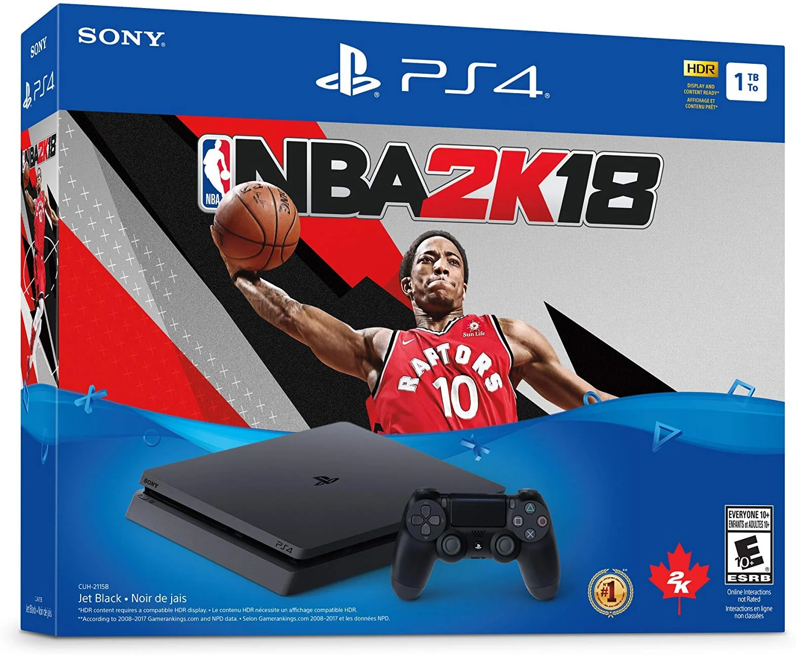 Sony PlayStation 4 Slim NBA 2k18  Bundle
