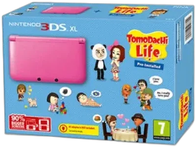Nintendo 3DS XL Tomodachi Life Pink Bundle
