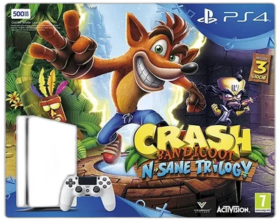 Sony PlayStation 4 Slim Crash Bandicoot N-sane Trilogy Bundle