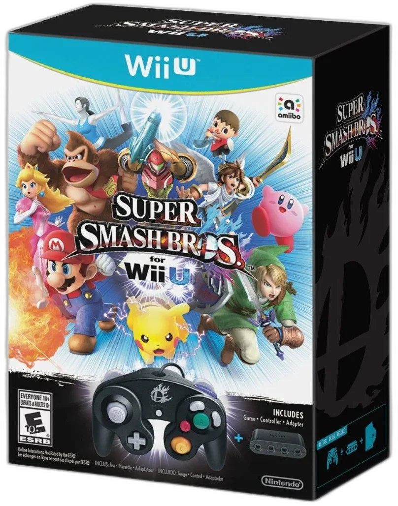  Nintendo Wii U Super Smash Bros. Gamecube Controller Bundle
