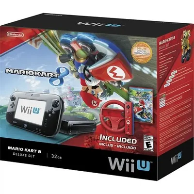 Nintendo Wii U Mario Kart 8 + Wheel Bundle