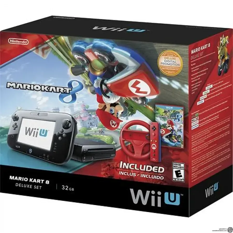 Consolevariations - Nintendo Wii U Mario Kart 8 + Wheel Bundle