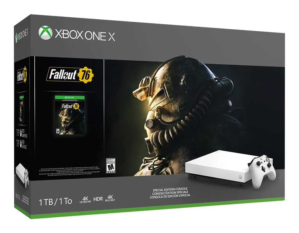 Microsoft Xbox One X Fallout 76 White Bundle