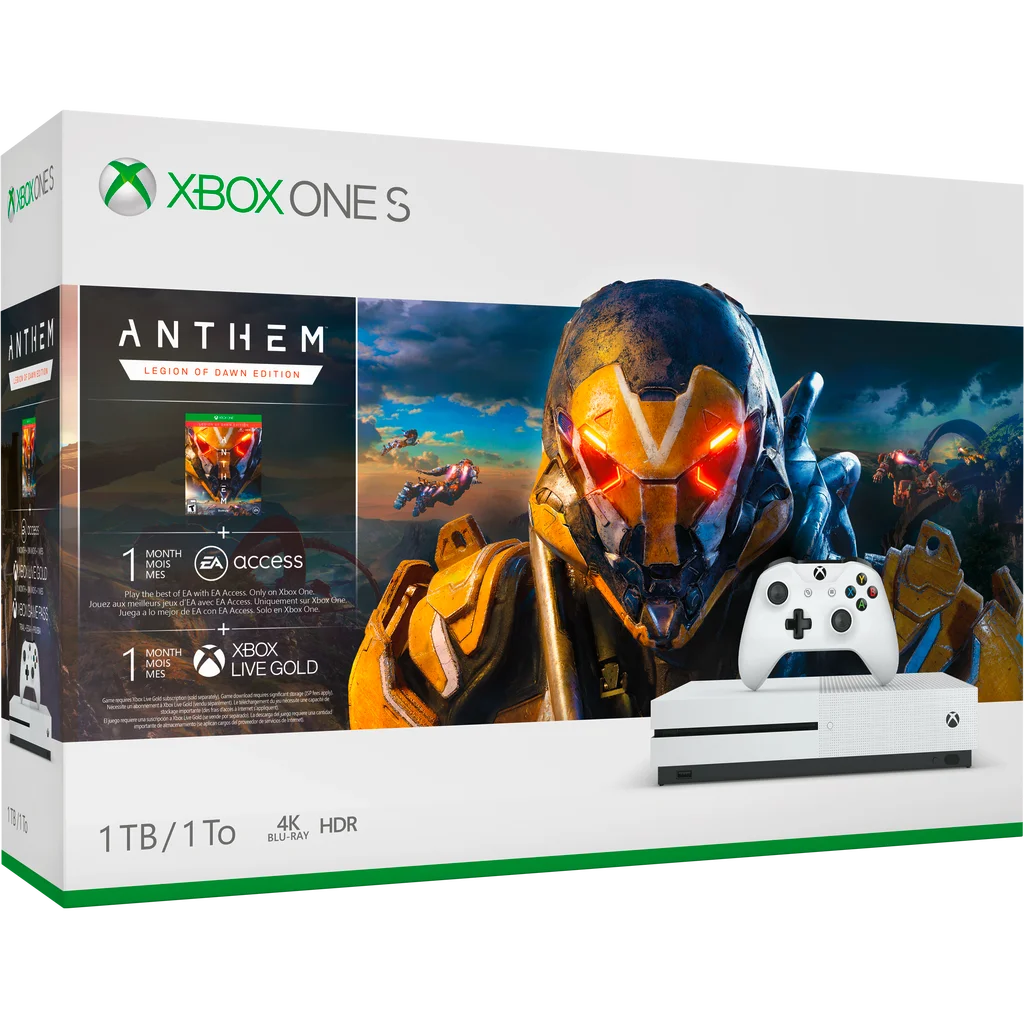  Microsoft Xbox One S Anthem Bundle