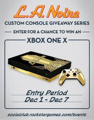 Microsoft Xbox One X L.A.Noire Console