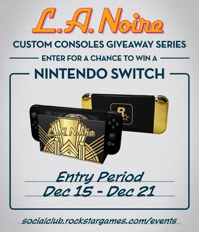 Nintendo Switch L.A. Noire Gold Console