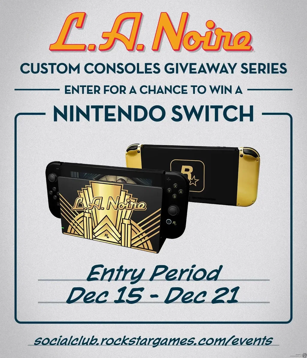 Nintendo Switch ゴールド/ブラック 本体 Consolevariations - Nintendo Switch L.A. Noire Gold Console